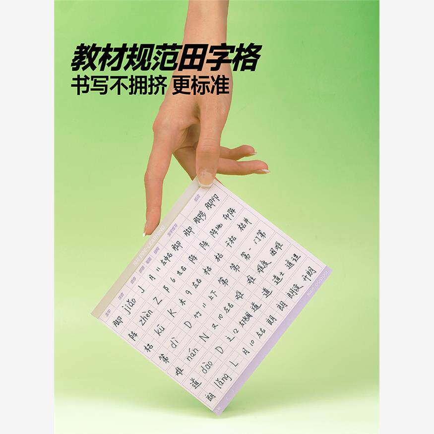 중국 1학년 2학년 3학년 학생들을 위한 외모가 좋은 초등학생을 위한 카시미르의 단어 미리보기 카드 접착식 메모지