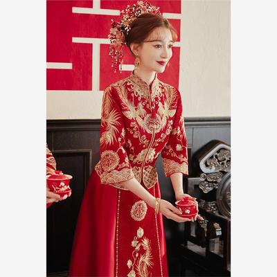 婚纱炮衣秀禾服新娘2025