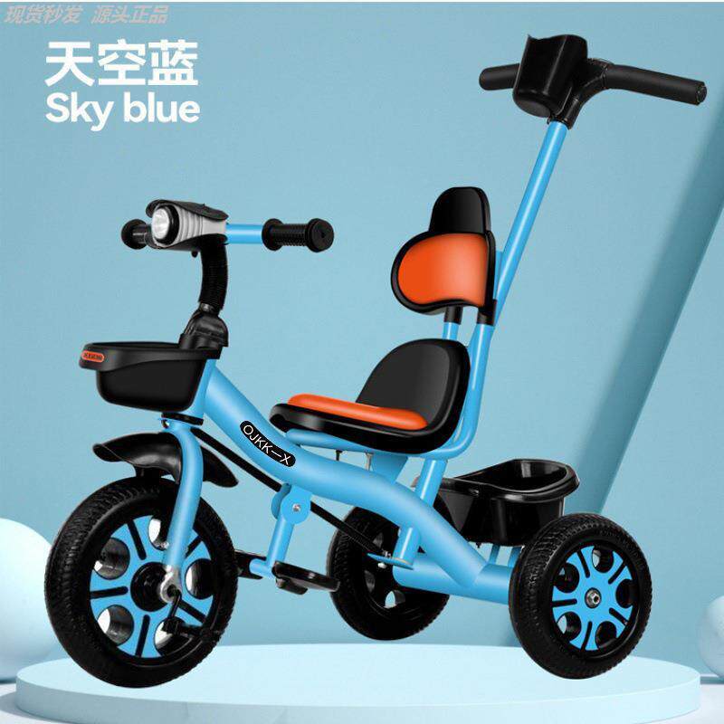 儿童三轮车脚踏车1-3-2-6岁大号轻便宝宝婴儿手推车自行车童车