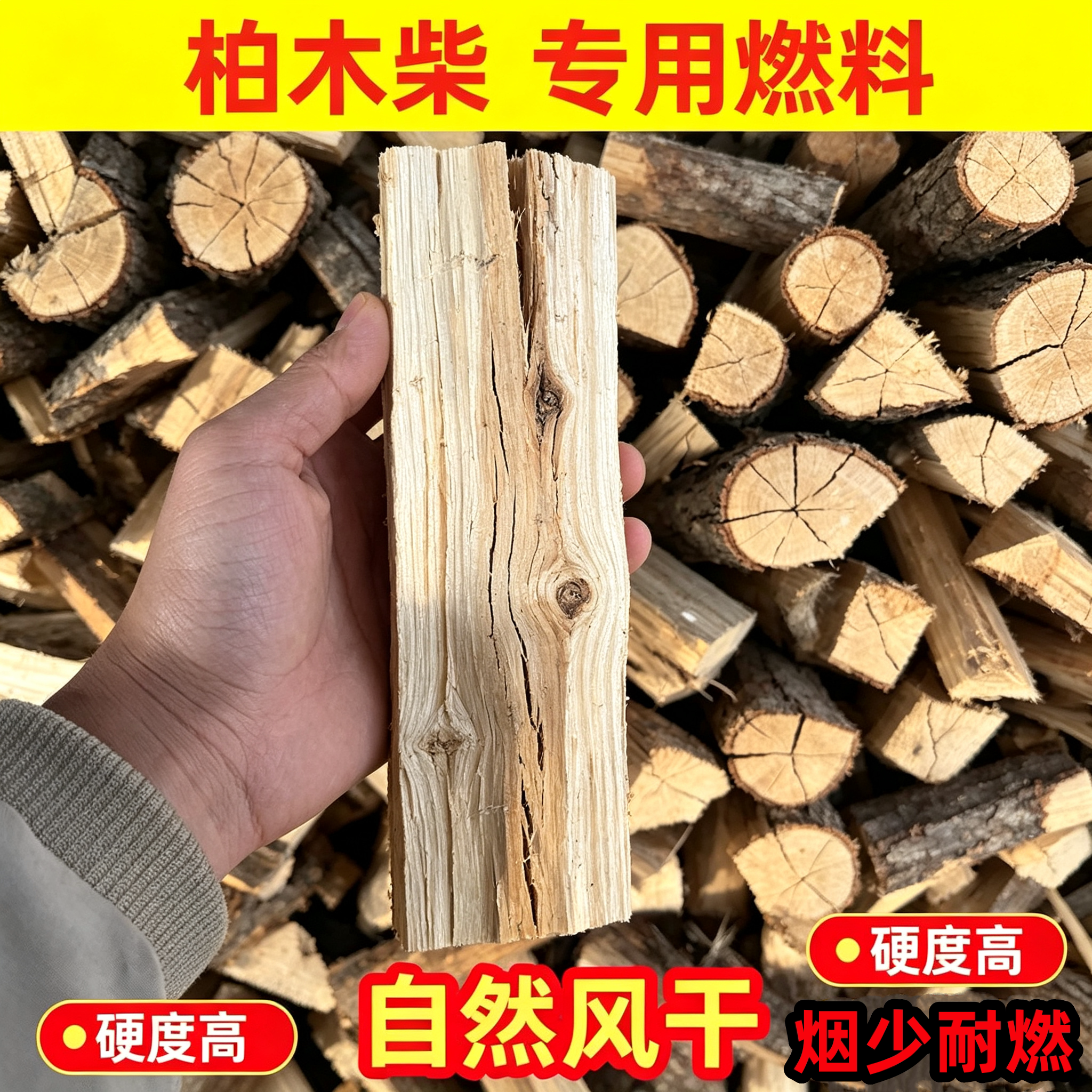柴火木头干柴露营用柏木户外专用