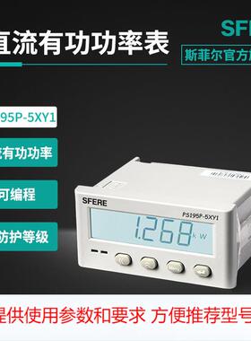 PS195P-5XY1液晶LCD显示直流有功功率表数显电力仪表