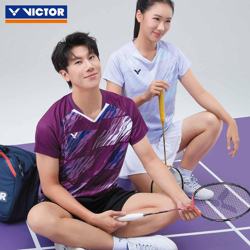 2026新品VICTOR胜利威克多羽毛球服男女款易干运动短袖T恤T-60019