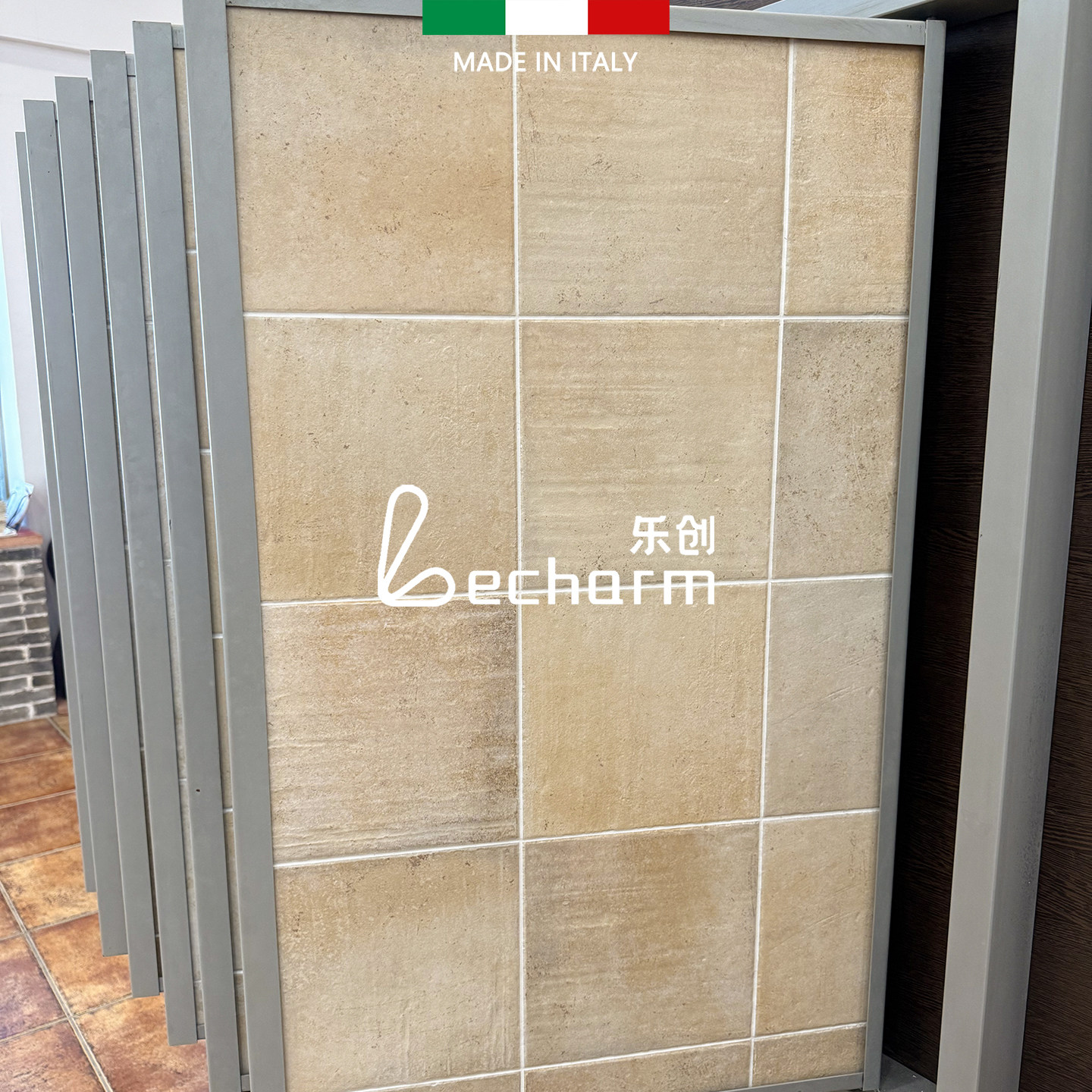 意大利进口仿古砖法式庭院别墅瓷砖卫生间阳台地砖仿石材莱姆石