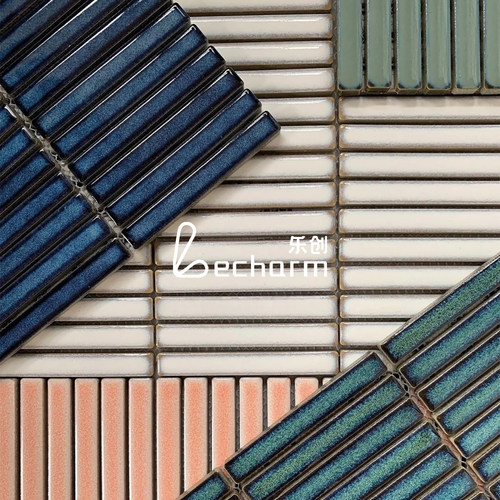 包豪斯卫生间长条马赛克瓷砖