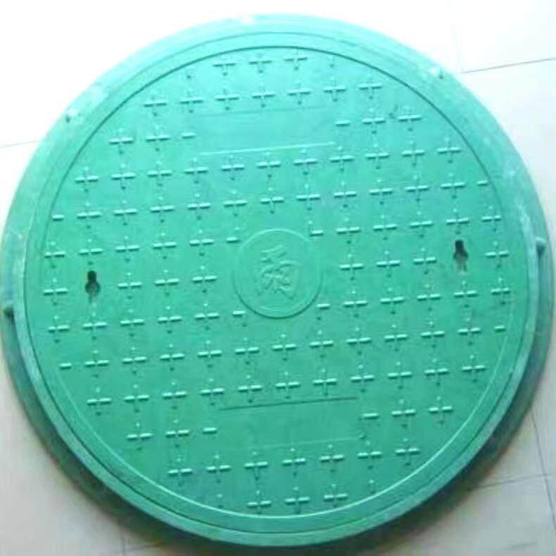 厂家生产圆形复合树脂井盖高分子雨污水井盖小区绿化窨井