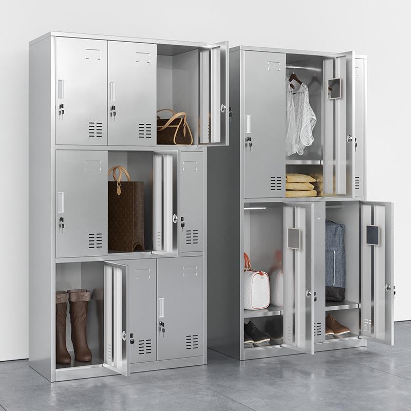 304不锈钢更衣柜员工储物柜无尘净化车间防锈柜用宿舍浴室六门