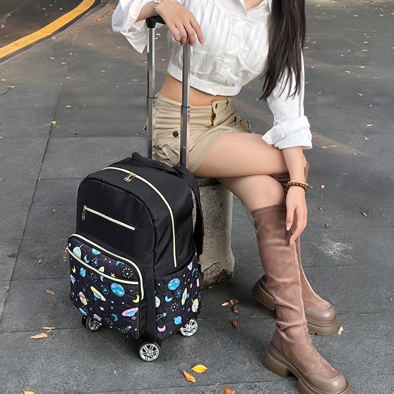 万向轮拉杆旅行包登机拉杆箱手提轻便拉杆包家用大容量买菜小拉车