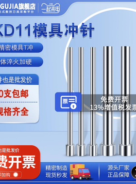 模具冲针SKD11高速钢模具T冲A冲非标定制模具冲孔冲子1/1.5/2/25