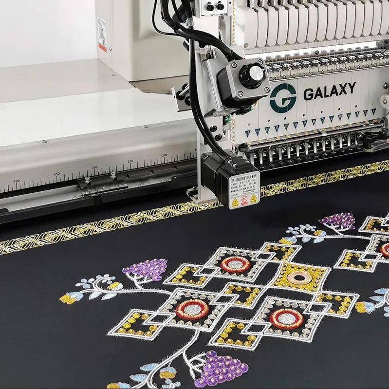 机电全自动高速绣花机多功能服饰4晶片翻片绣毛巾绣绳绣