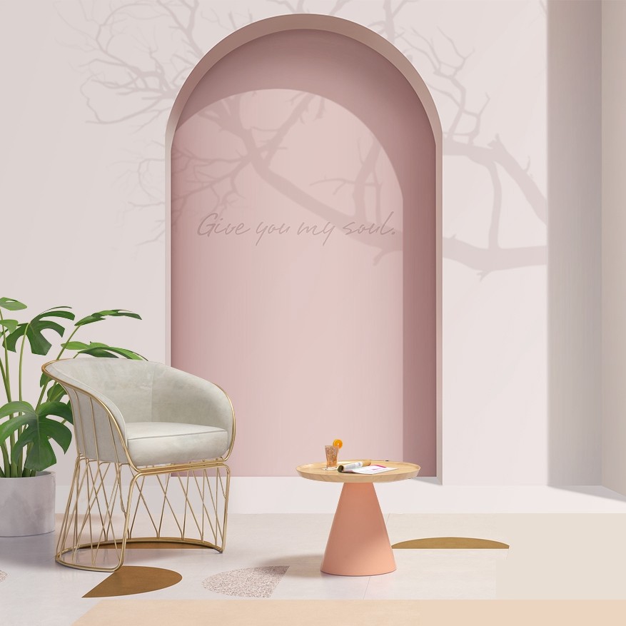 服装店3D延伸墙壁舞蹈健身房室视觉莫兰迪色立体背景墙纸直播间纸,家装主材,定制壁画,淘宝优惠券,粉丝福利购,淘宝优惠卷