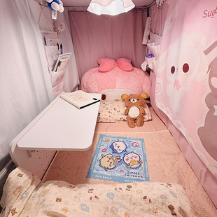 【宿舍床上好物】床上桌侧边可折叠悬空懒人书桌上铺电脑桌可折叠