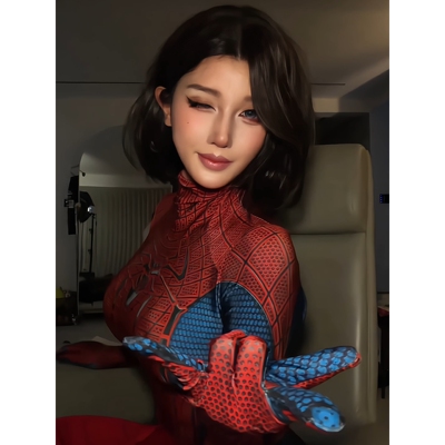【spiderman cosplay】蜘蛛侠紧身衣女生显身材性感动漫角色扮演