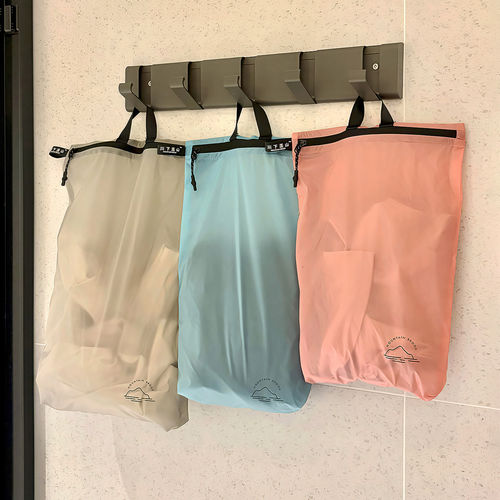 防水洗漱包酒店洗澡换洗衣物收纳袋可折叠浴室挂袋旅行出差可携式