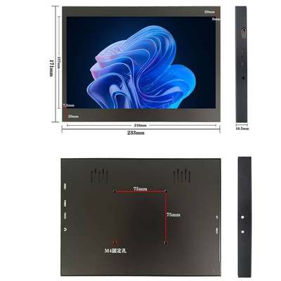 10.1寸IPS电容触摸屏显示器树莓派4B/3B+机箱扩展副屏 香橙派HDMI