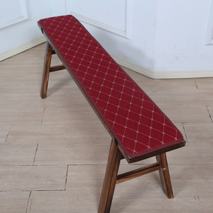 长条板凳坐垫红木茶椅凳子垫座椅实木垫中式办公室卡座垫子定制