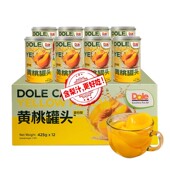 DOLE都乐混合型黄桃罐头425g 12罐整箱装 含梨汁砀山黄桃
