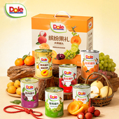 DOLE都乐黄桃橘子杨梅枇杷荔枝葡萄水果罐头礼盒装 过年送礼年货节