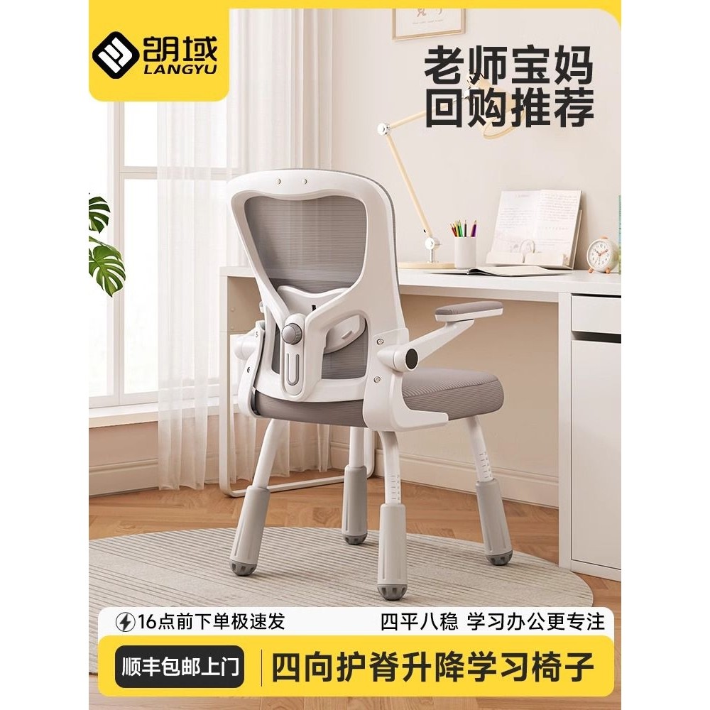 学习椅子初中学生青少年椅学生儿童书桌升降写字靠背座椅