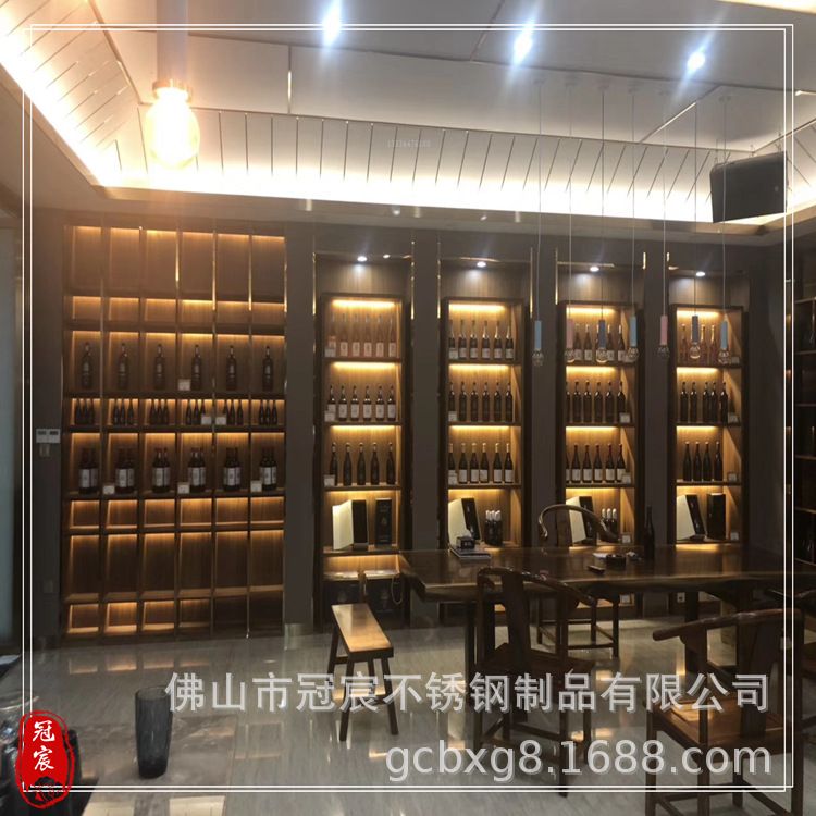 黑色简约嵌入式不锈钢电视背景壁龛柜客厅背景墙金属钢板柜
