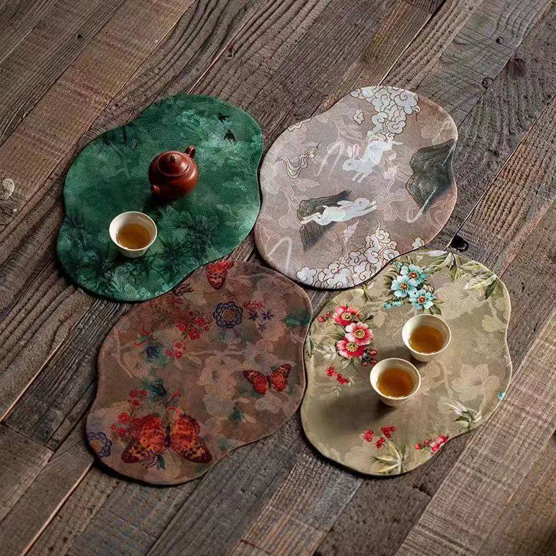 云纱茶席双面干泡茶席茶台垫新中式禅意桌旗茶道卓席绢纺国风,居家布艺,茶席,淘宝优惠券,粉丝福利购,淘宝优惠卷