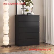 黑色斗柜家用卧室床尾储物柜意式轻奢客厅靠墙收纳柜