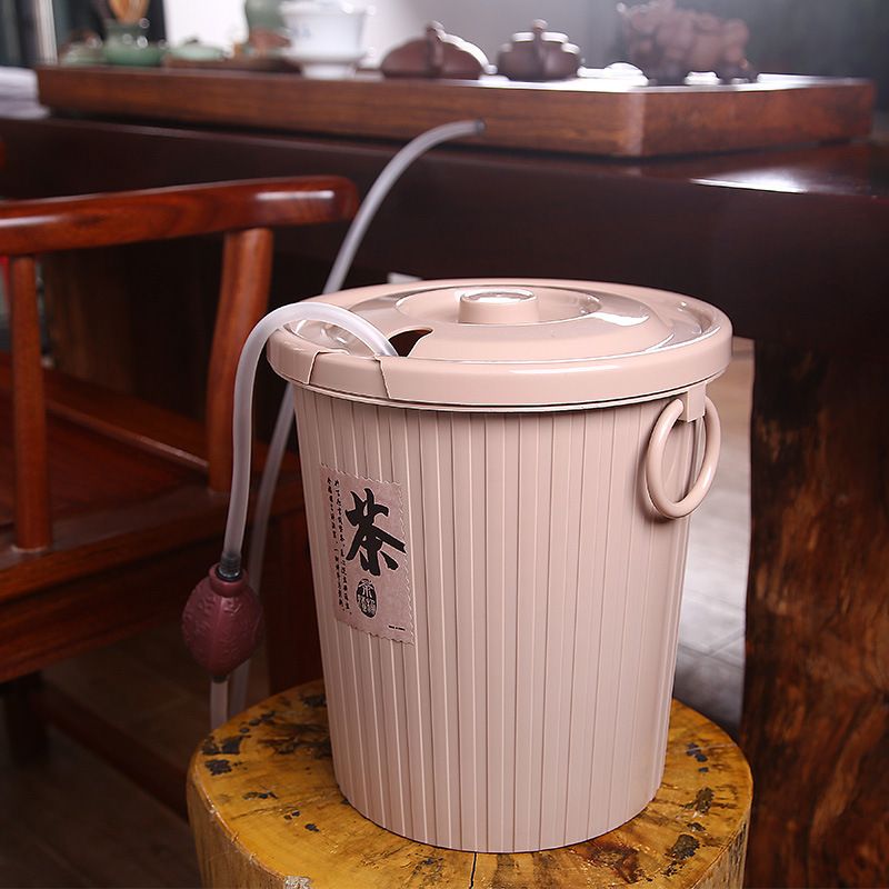 茶台接水桶茶叶废水桶功夫茶具配件家用小号茶桶大垃圾桶茶水凌之