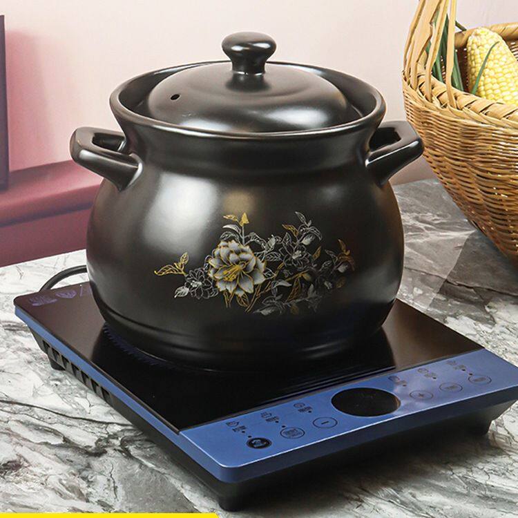 电磁炉砂锅瓦罐耐高温明火燃煤气陶瓷煲汤炖锅熬粥小石锅汤煲