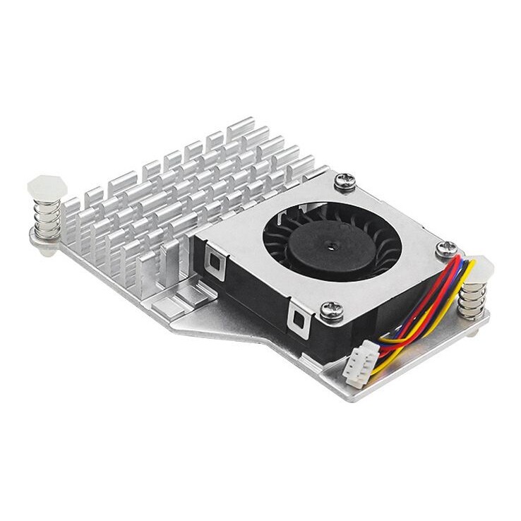 树莓派5代散热器主动冷却器 Raspberry pi5铝制散热片鼓风机风扇