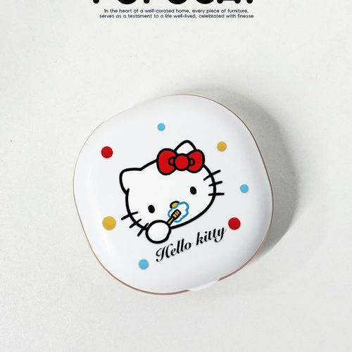 刷牙小猫隐形牙套盒便携保持器收纳盒带镜子假牙收纳盒牙套收纳盒