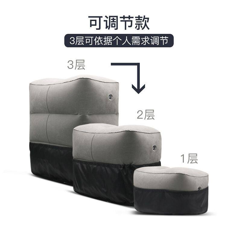 旅行按压充气脚垫飞机脚凳车载汽车副驾驶后排睡觉神器办公室歇脚