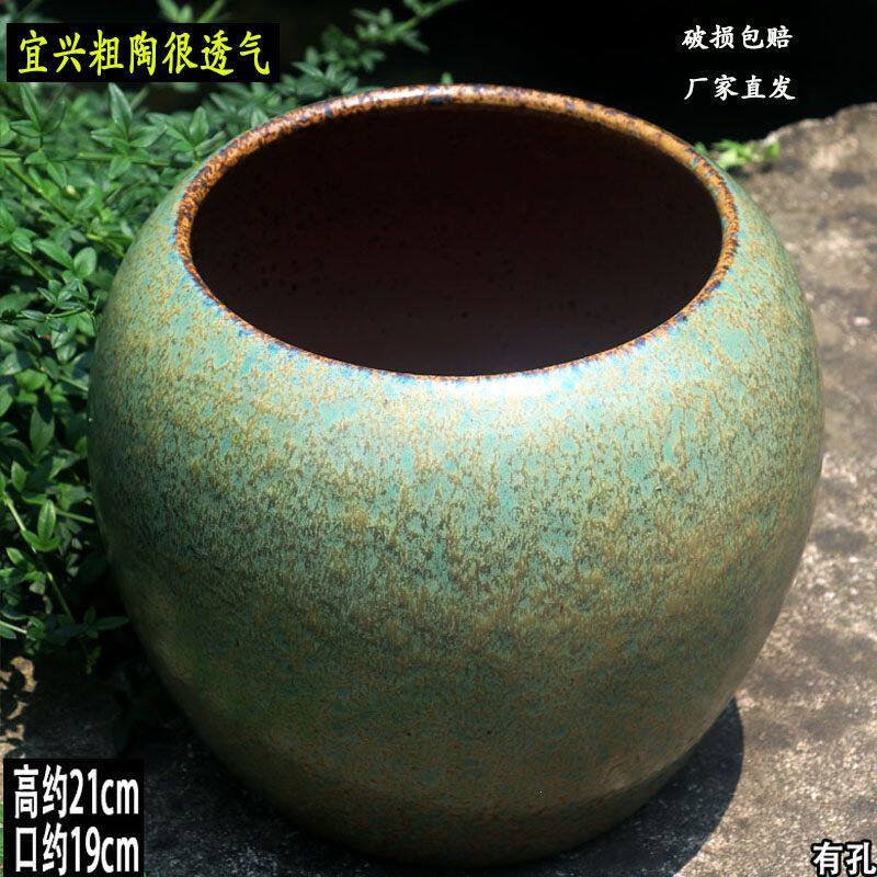 透气栀子花花盆家用绣球花盆三角梅陶盆多肉盆大口径流泉枫复古盆