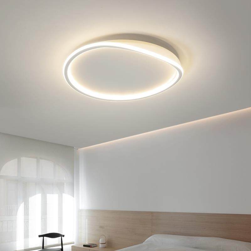 卧室灯现代简约新款led吸顶灯北欧极简白色家用书房创意个性灯具