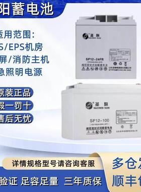 圣阳蓄电池SP12V7AH18AH20AH24AH38AH40AH65AH100AH直流屏UPS-EPS