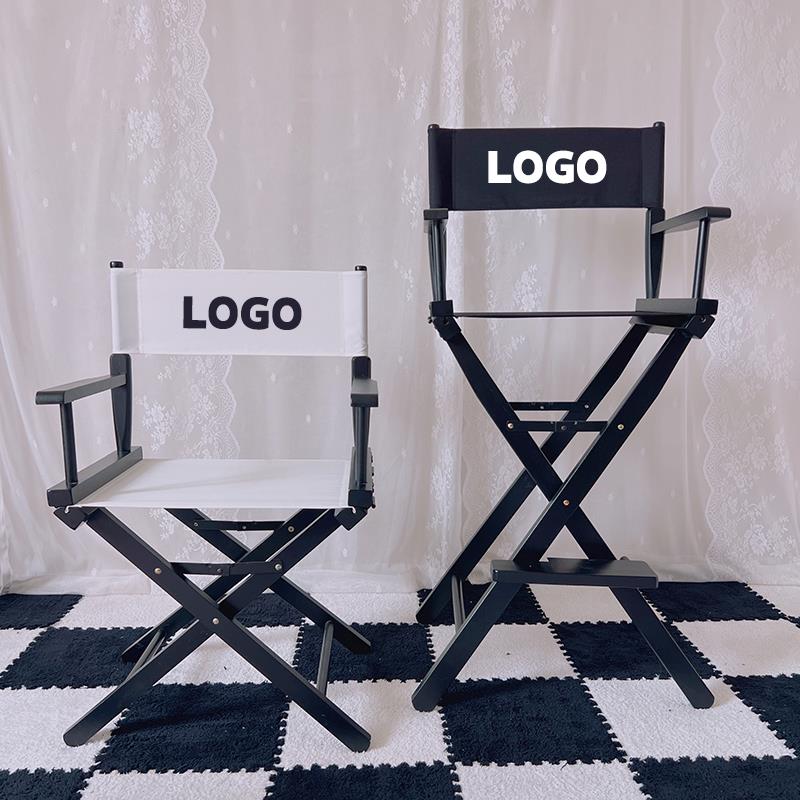 实木导演椅便携折叠椅子户外露营椅网红拍照椅休闲帆布靠背吧台椅
