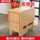实木餐桌桌子家用折叠小户型简约现代长方形6人8可移动饭桌椅组合