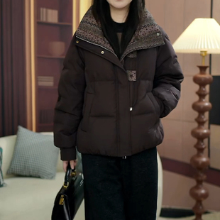 嘉兴平湖羽绒服女款2025新款冬季九江洋气巨好看小个子短外套