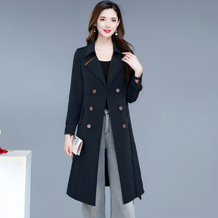 新款 韩版 宽松气质外衣秋季 春季 女装 风衣外套女2026春装 时尚 中长款