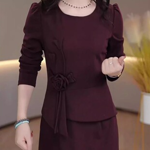 连衣裙2026新款女春秋十三行爆款今年流行阔太太长袖婚喜宴女装裙