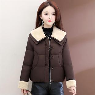 平湖羽绒服女款冬季2025新款爆款九江高端洋气短款巨好看外套
