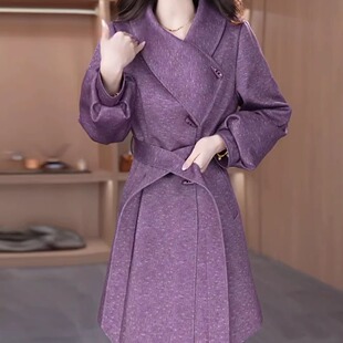 杭州意法风衣女款2025新款春秋季高端气质轻奢高级感大衣外套