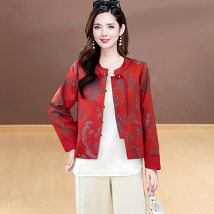 年轻妈妈国风外套女装短款2026年春季新款气质时尚优雅新中式上衣