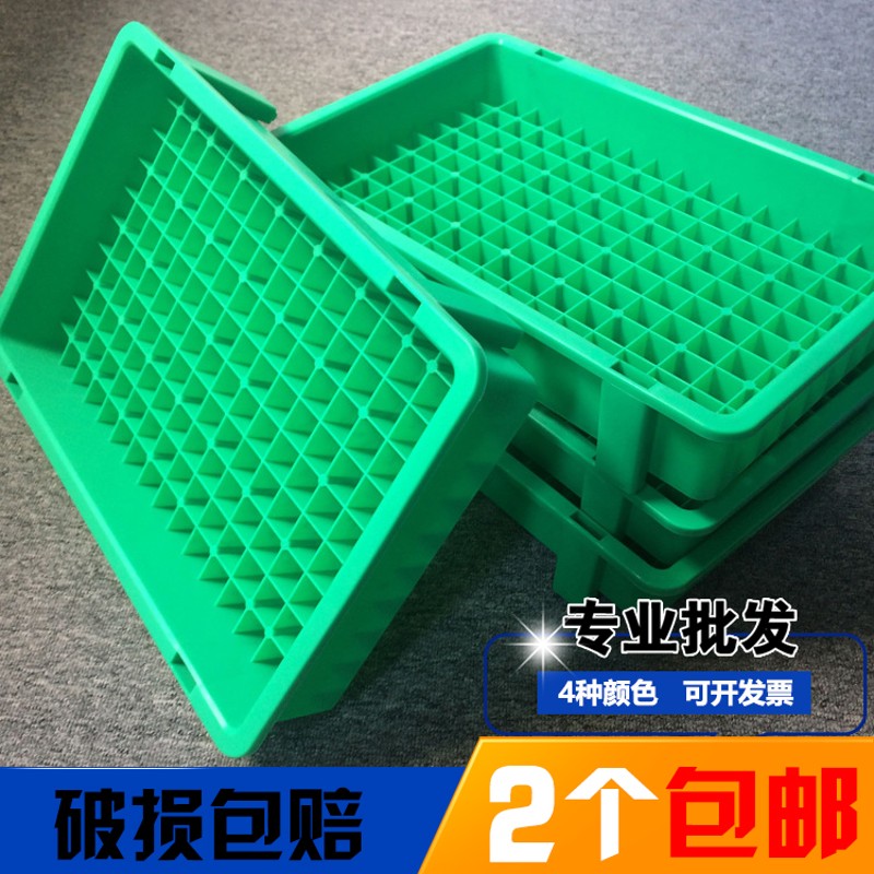 160格塑料电芯周转箱18650托盘分格电池盒有孔电池收Y纳盒镂空盘