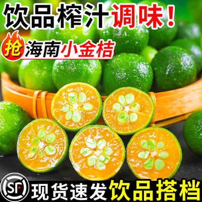 正宗海南小金桔新鲜青金桔柠檬水果当季皮薄小青柠桔金橘奶茶专用