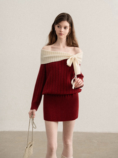 法式 系带裙 复古气质收腰显瘦v领不规则连衣裙腰部褶皱长袖