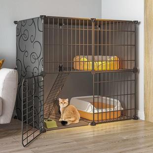 猫笼子家用两层室内宠物猫空笼超大自由空间带厕所一体养猫咪别墅