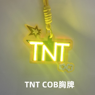 时代少年团-TNT COB发光胸牌发箍多功能小挂件挂牌应援头灯定制