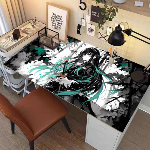 鬼灭之刃时透无一郎桌面垫学生写字台书桌垫动漫二次元防水保护垫