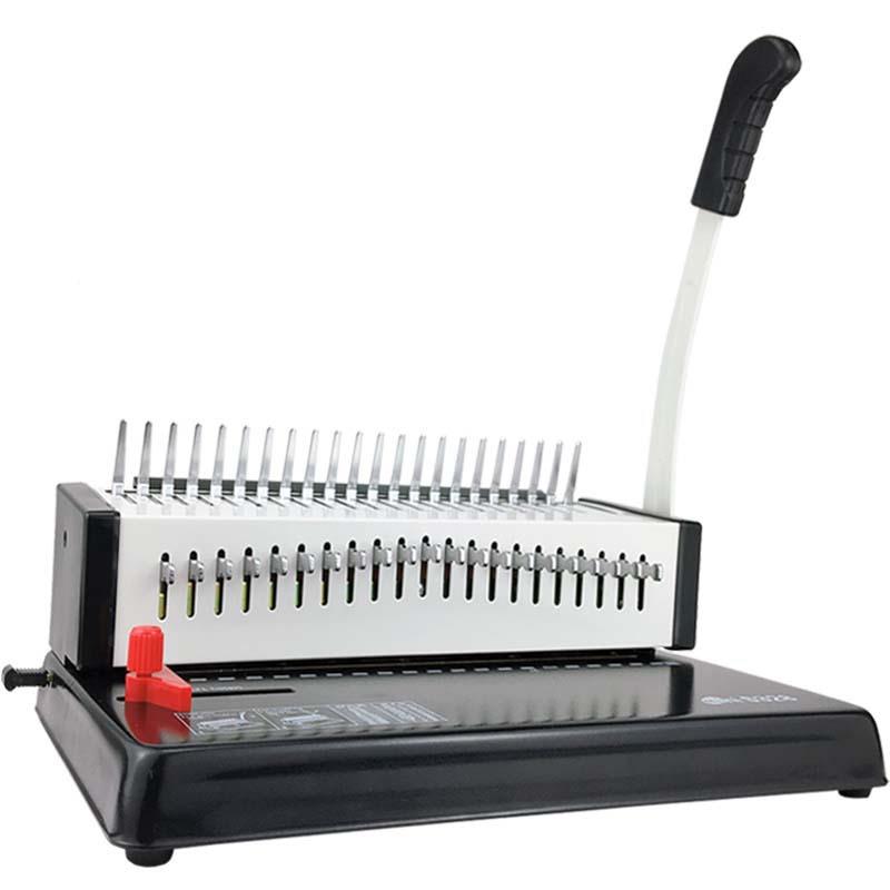 S32胶圈夹条装订机 夹条8带抽刀装订机 2式装订梳机胶圈1孔打孔机