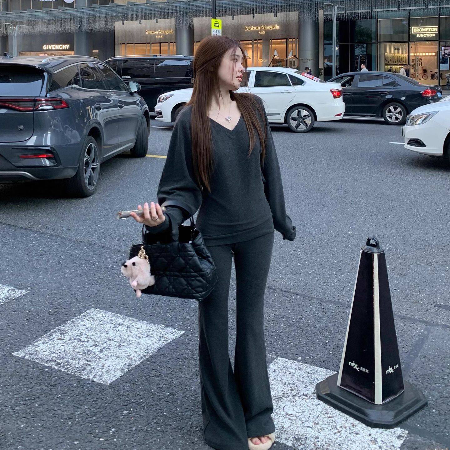 时尚拉链卫衣上衣套装女春秋款新时尚套装