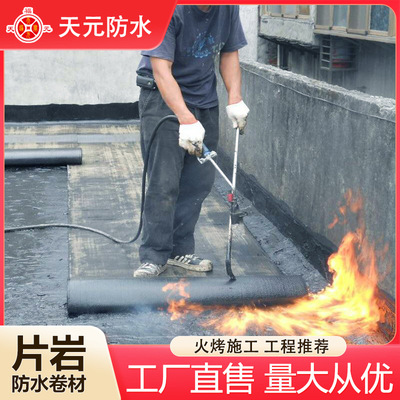 片岩sbs防水卷材彩色沙面楼顶补漏厂房基建防水材料sbs防水卷材